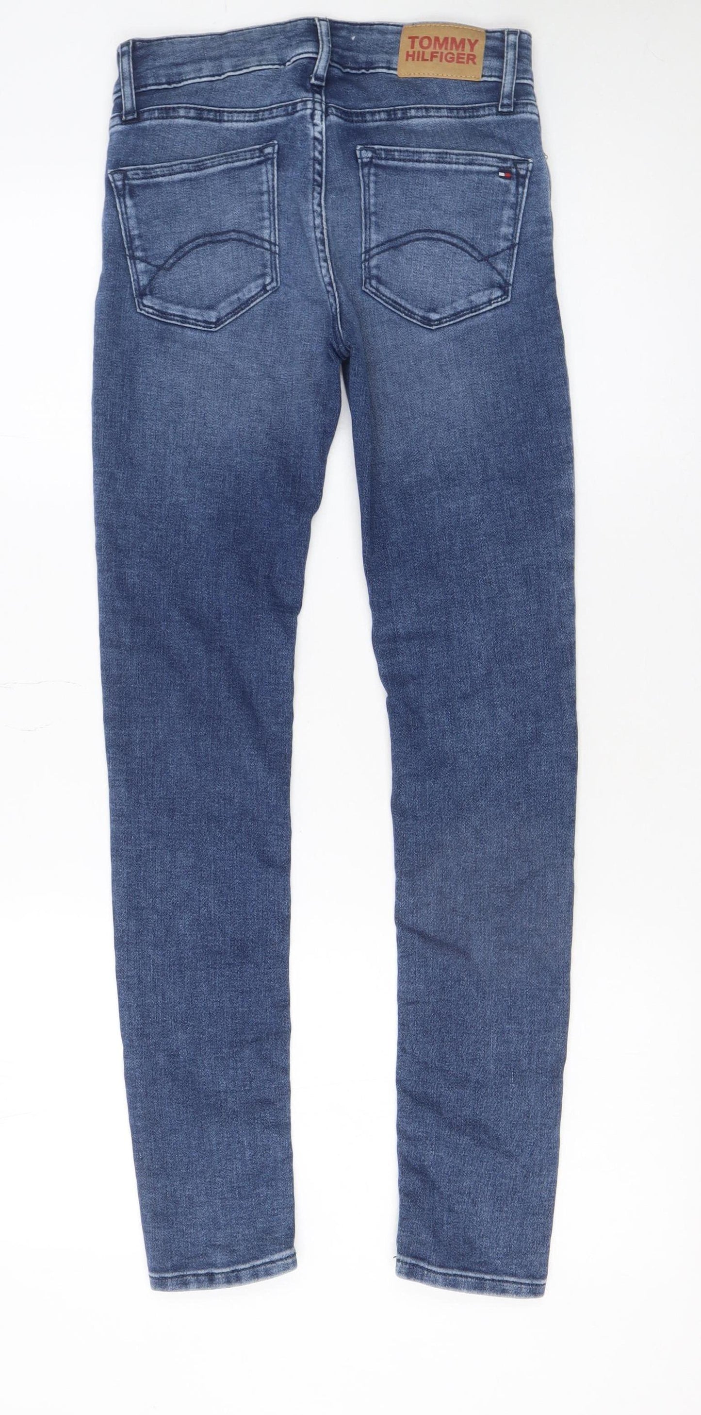 Tommy Hilfiger Boys Blue Skinny Jeans Size 164 Slim Fit Denim
