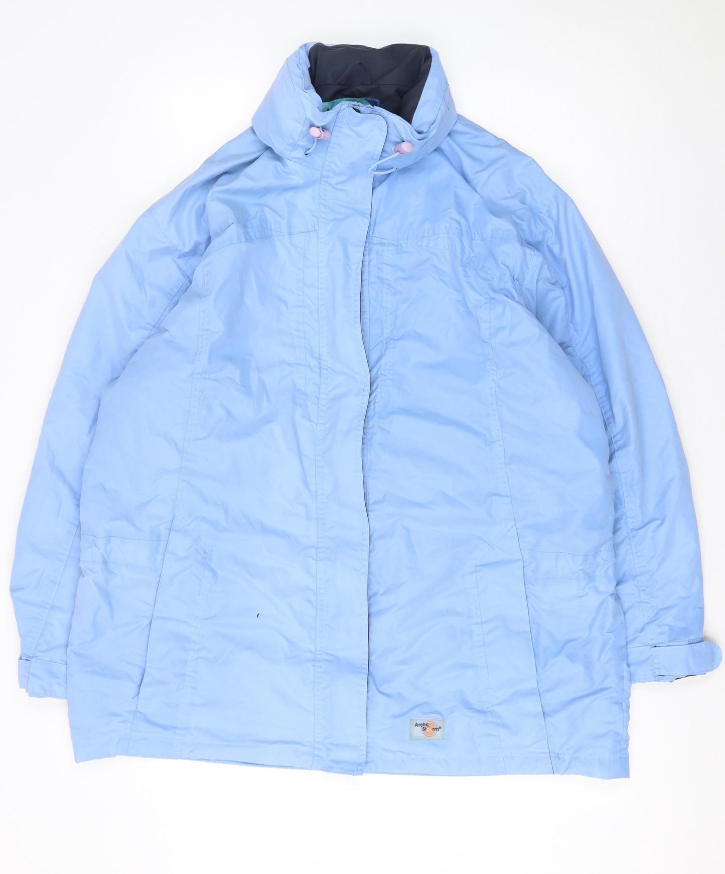 Arctic Storm Women Blue Size 18 Hooded Waterproof Parka Jacket