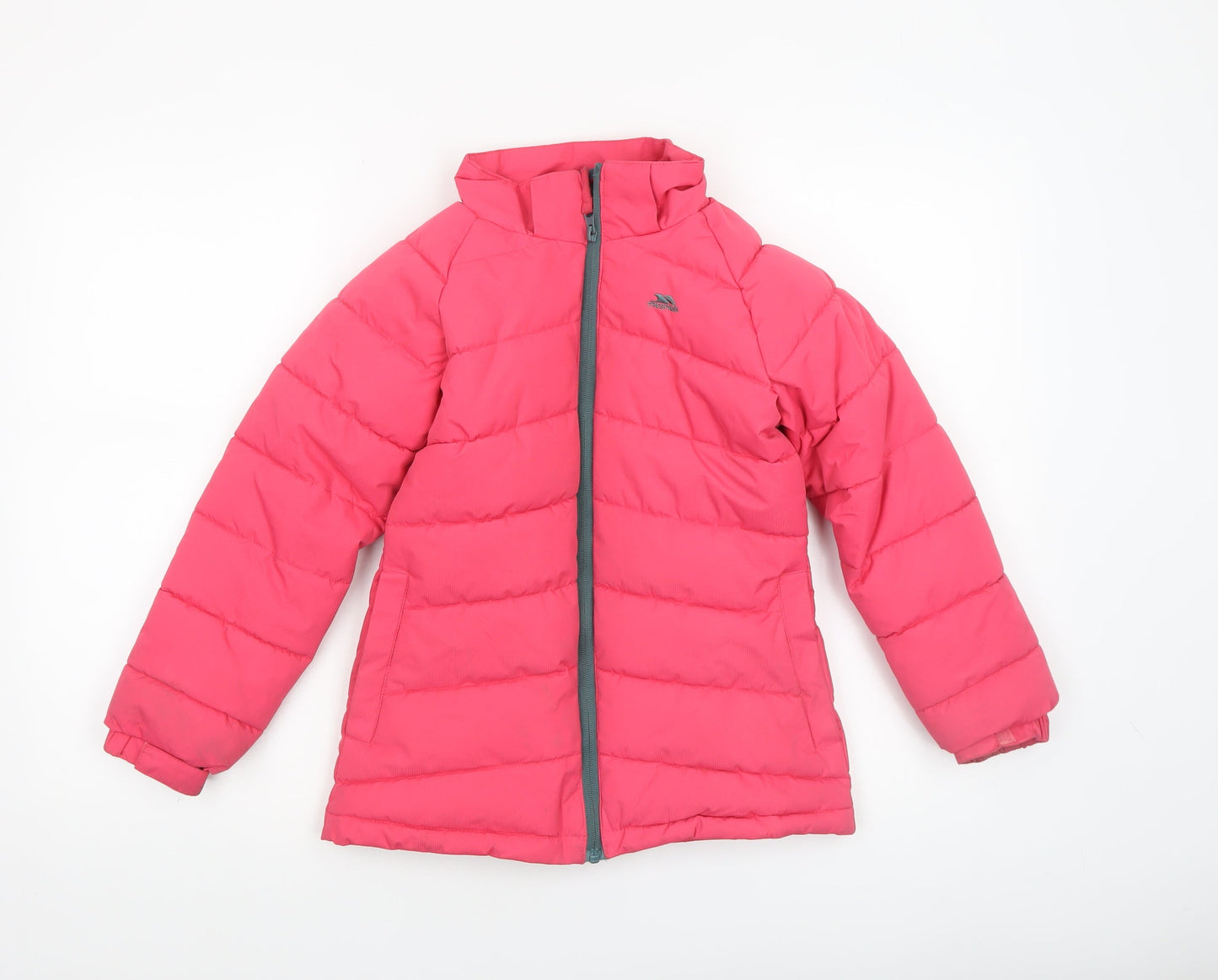 Trespass Girls Pink Waterproof Puffer Jacket 7-8 Years Winter Coat