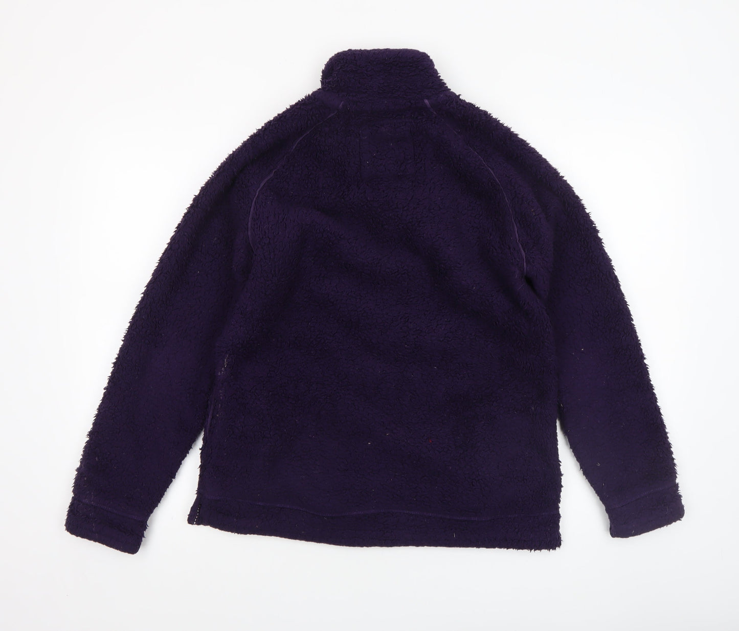 Fat Face Women's Purple Fleece 1/2 Zip Pullover Sweatshirt Size 10