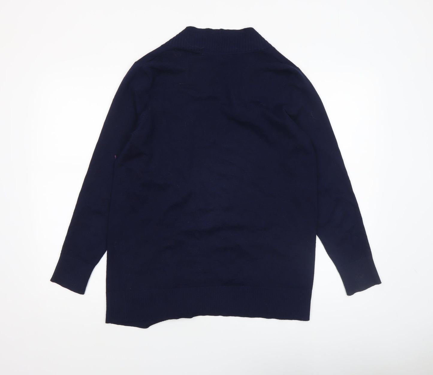 Bonmarché Women’s Blue Long Sleeve Open Knit Cardigan Size 14
