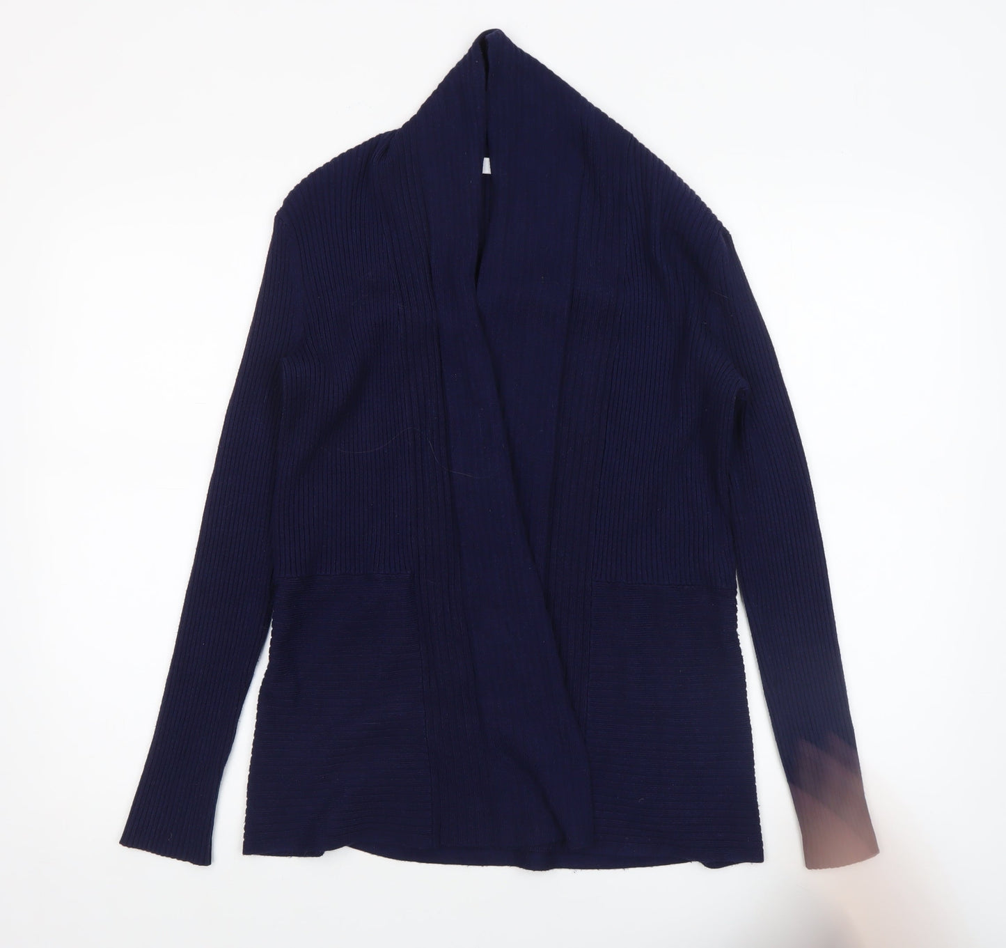 John Lewis Women's Blue Long Sleeve Knit Cardigan Size 8