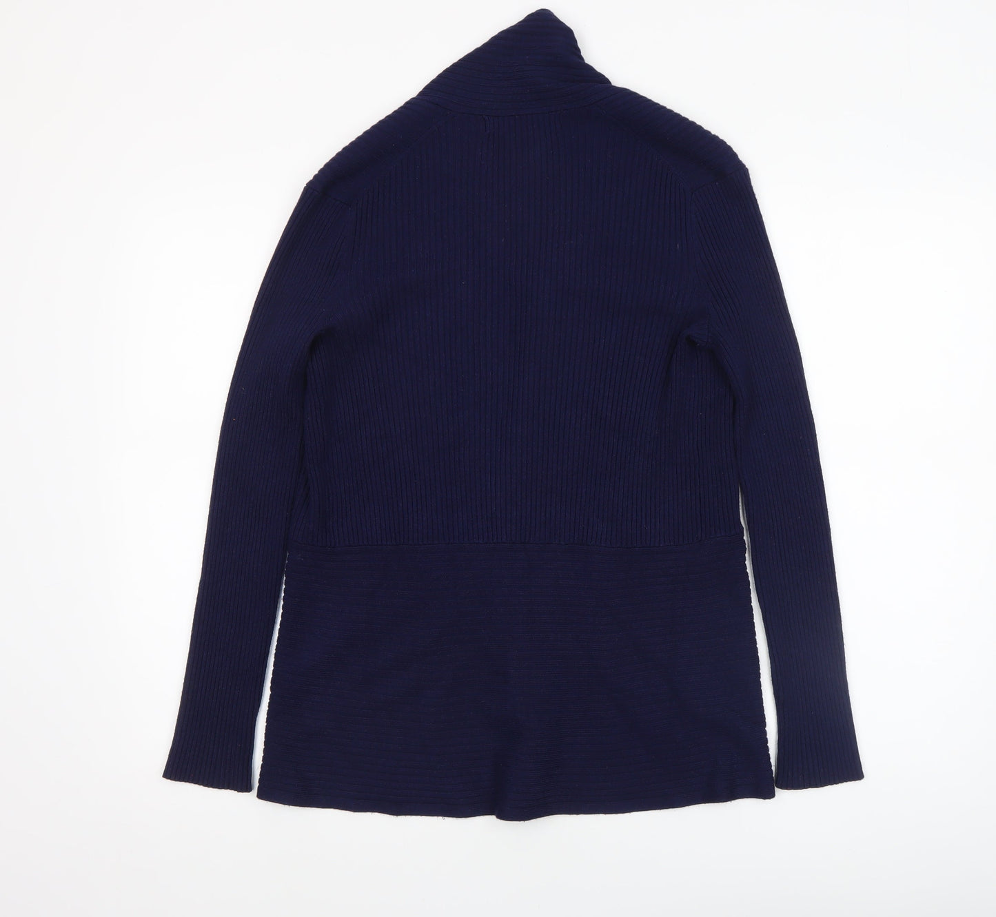 John Lewis Women's Blue Long Sleeve Knit Cardigan Size 8