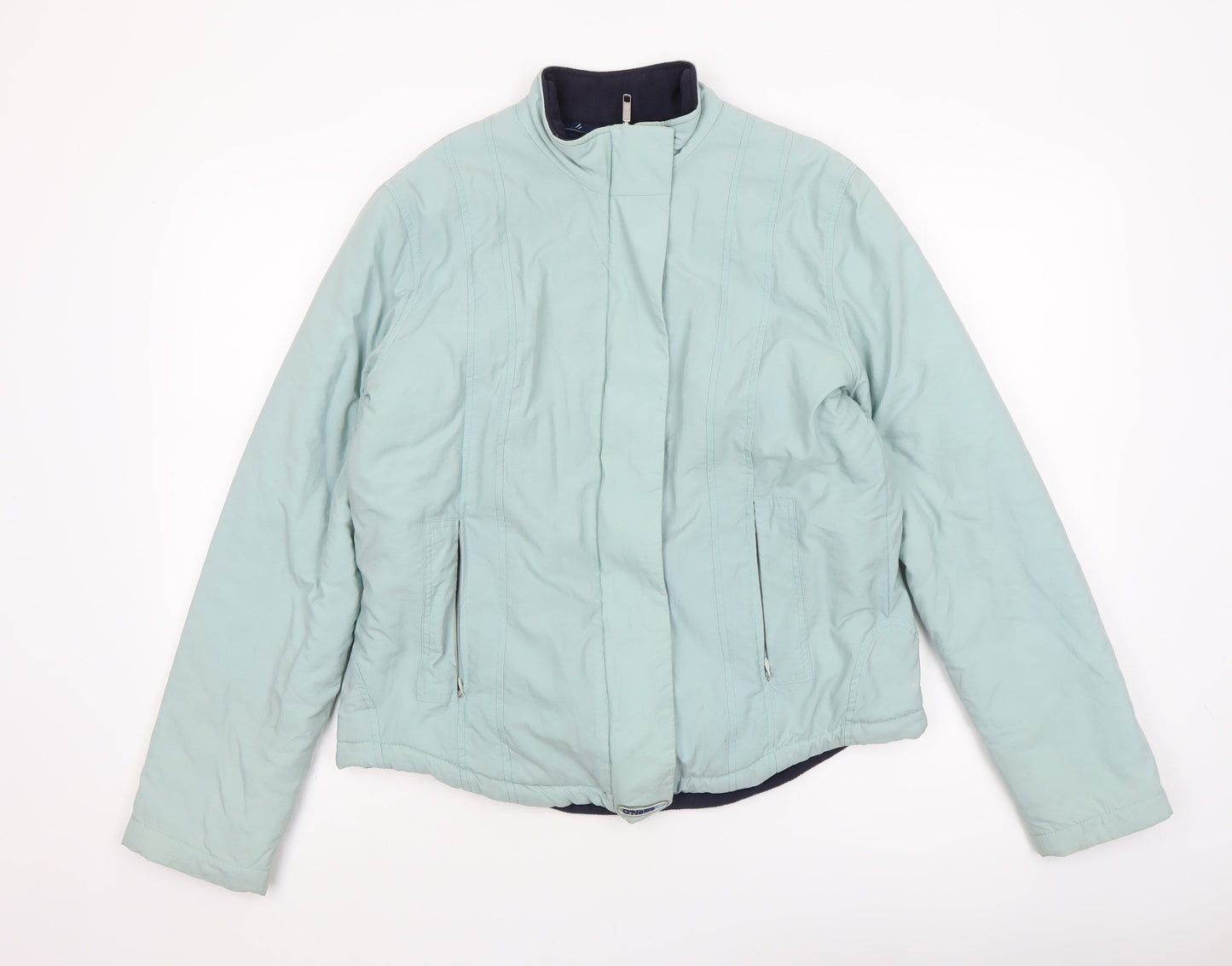 O'Neills Womens Green Size 12 Lined Full Zip Short Jacket