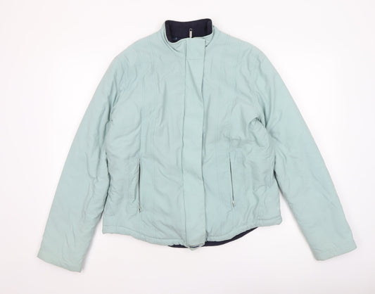 O'Neills Womens Green Size 12 Lined Full Zip Short Jacket