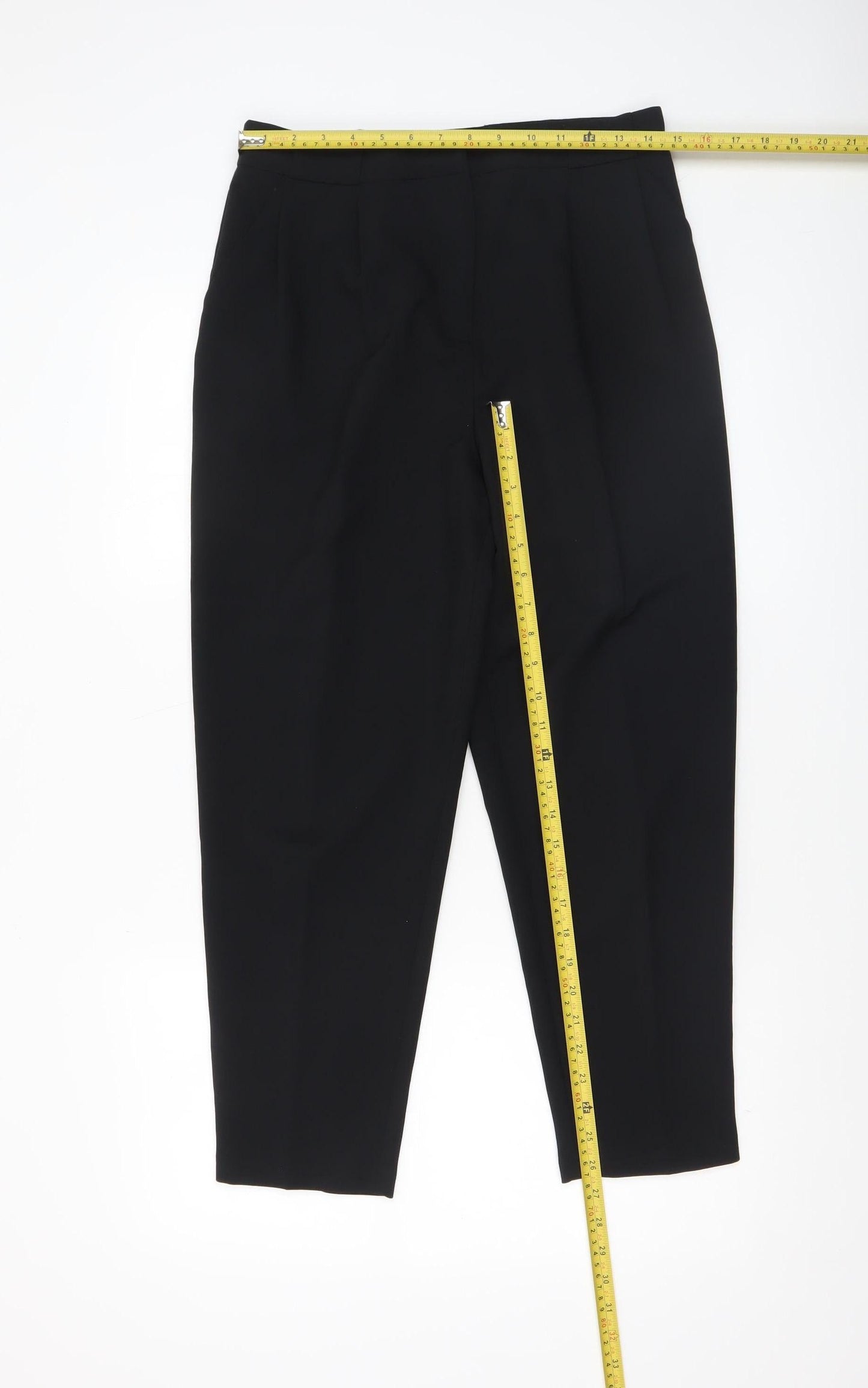 ASOS DESIGN Women’s Black Ankle Tapered Work Trousers UK 10