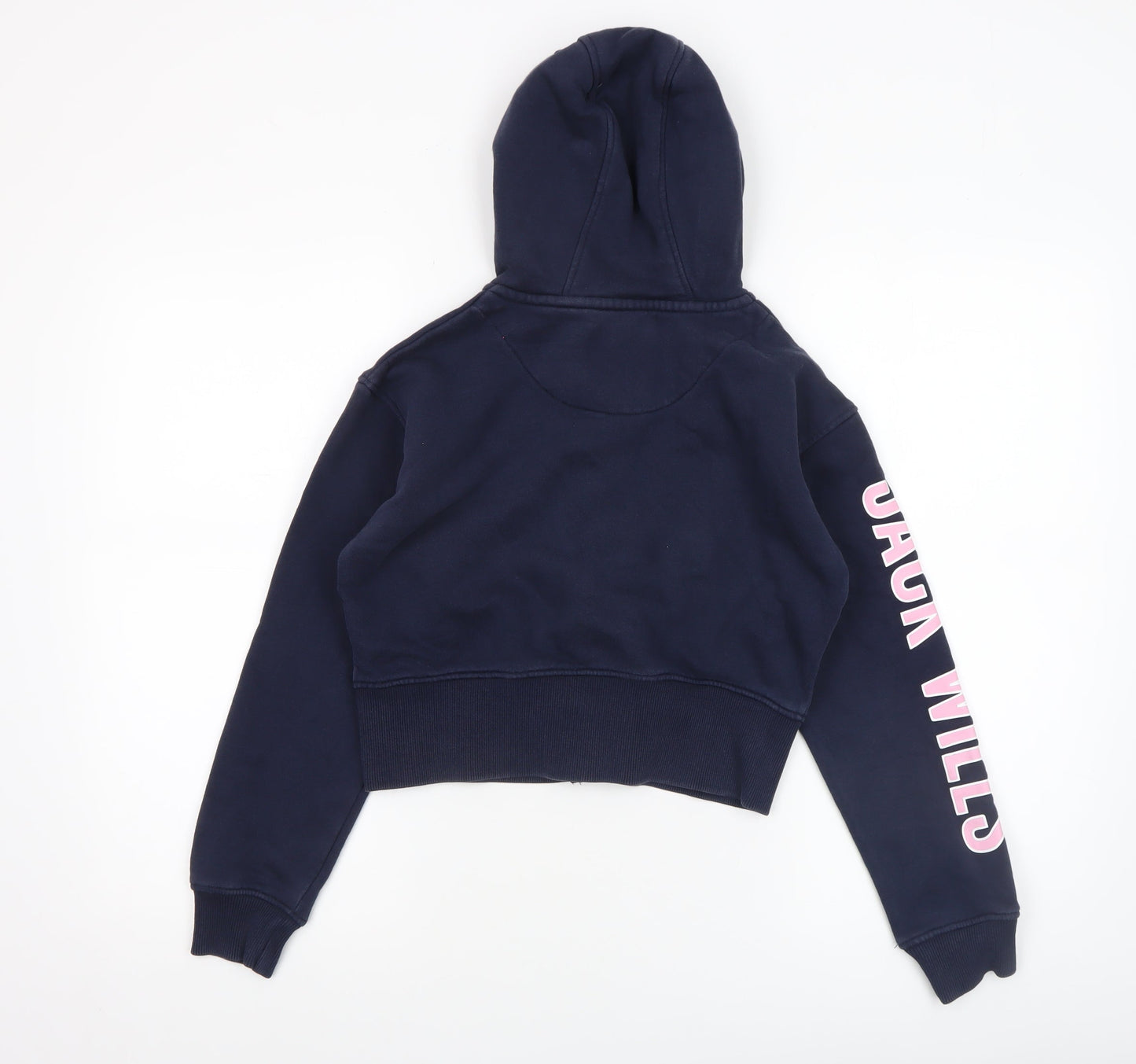 Jack Wills Girls Blue Full Zip Hoodie 10-11 Years Logo Hooded Sweatshirt