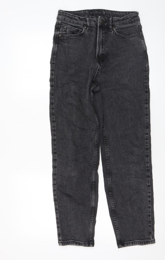 Stradivarius Women’s Black High Rise Mom Jeans Size 10 UK