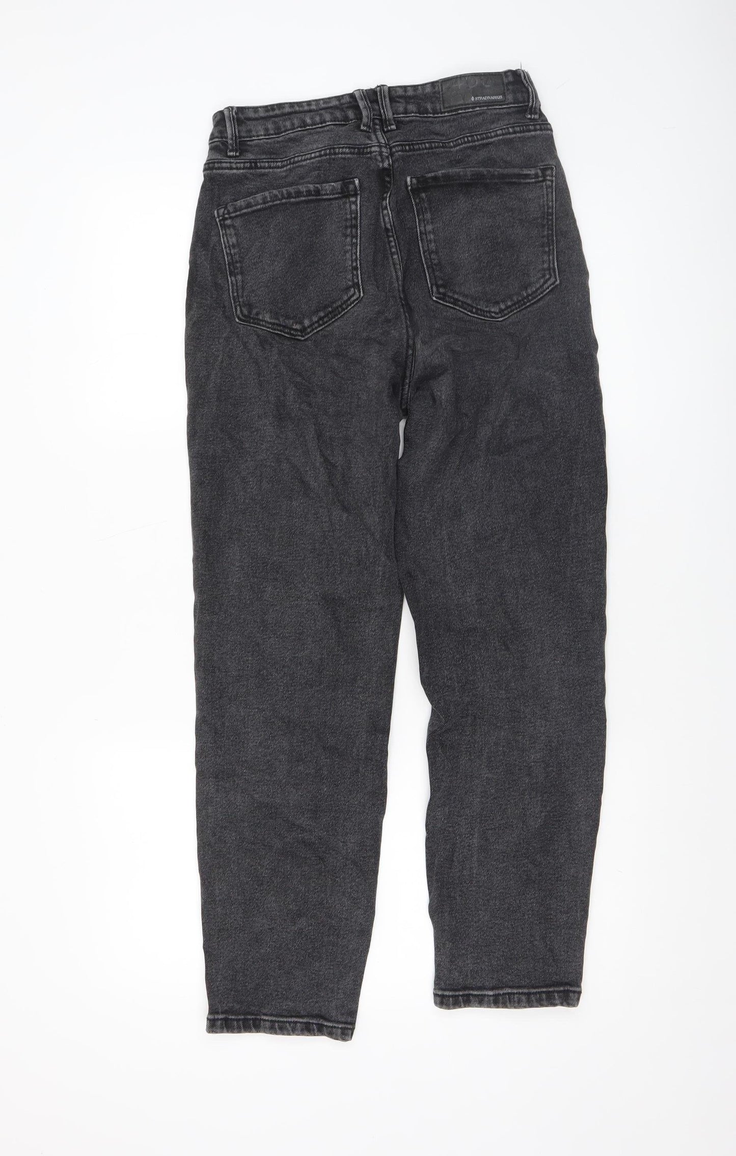 Stradivarius Women’s Black High Rise Mom Jeans Size 10 UK
