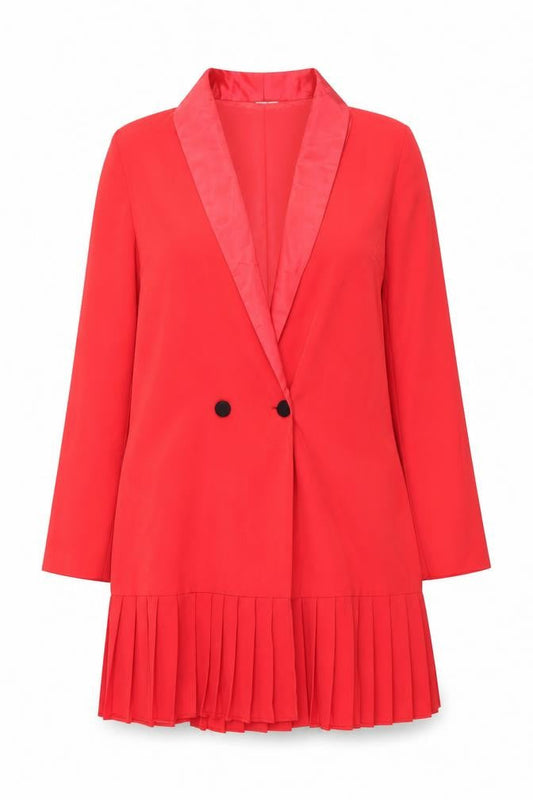 ASOS Womens Red Shawl Lapel Skirt Suit UK 10 Double Breasted