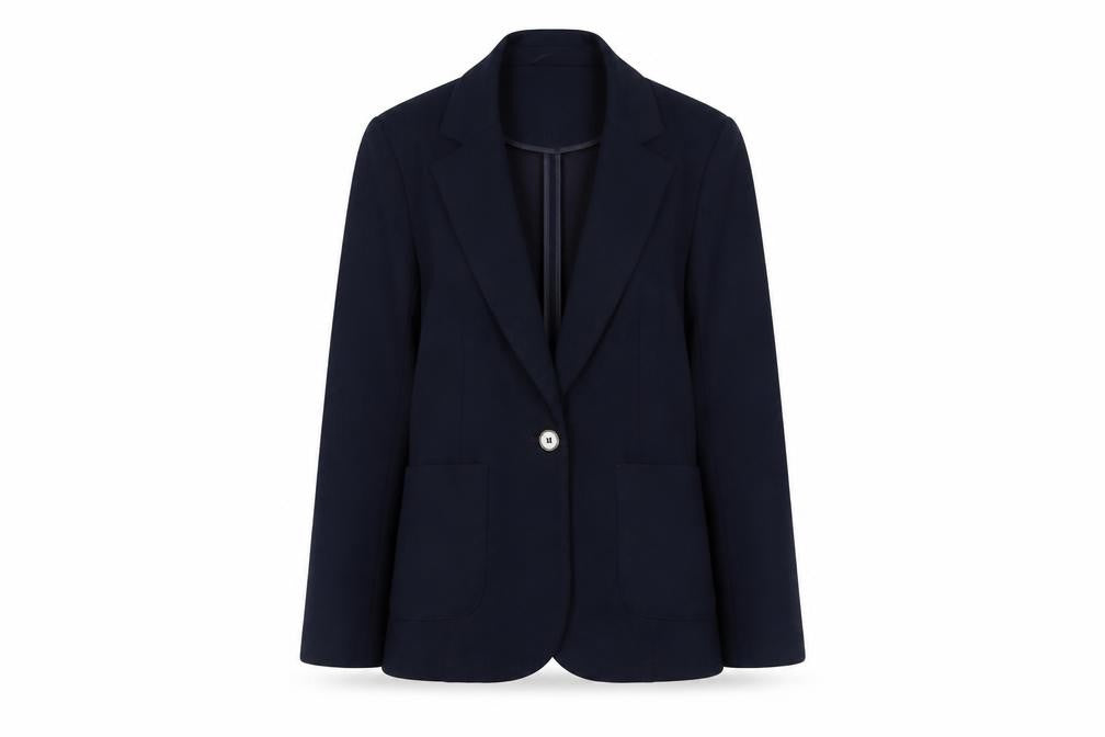 Dunnes Women’s Navy Classic Blazer Small Single-Breasted Jacket