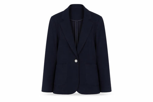 Dunnes Women’s Navy Classic Blazer Small Single-Breasted Jacket