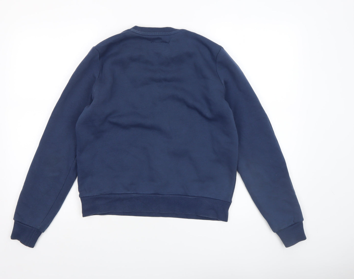 Converse Boys Blue Crew Neck Pullover Fleece Sweatshirt Size M