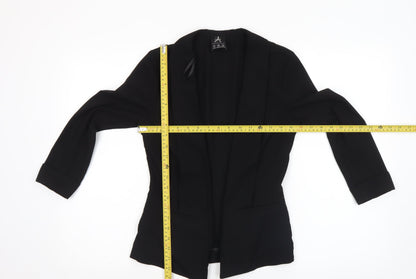 Back view of Atmosphere Women's Black, size 6, Shawl Collar Blazer Jacket