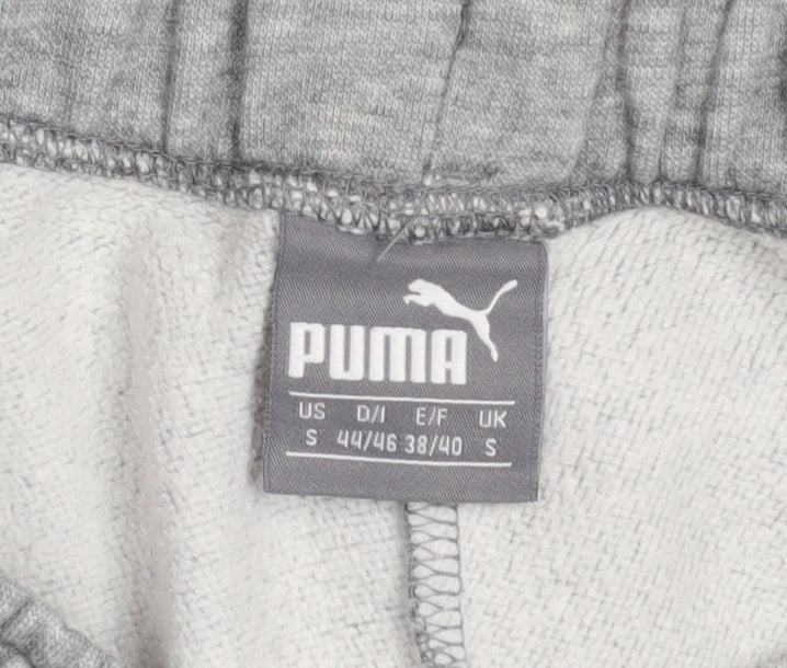Puma Men's Grey Small Jogger Sweatpants Cotton Blend