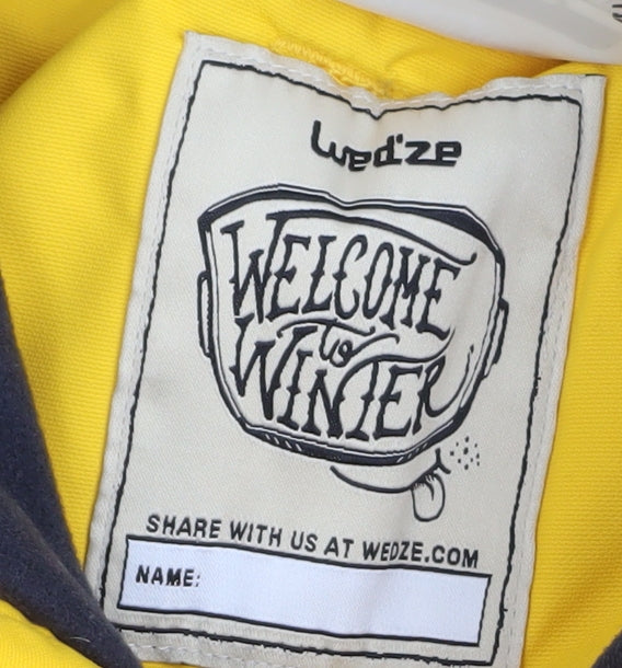 Wed'ze Boys Yellow Waterproof Ski Snow Pants 6 Years Winter Trousers