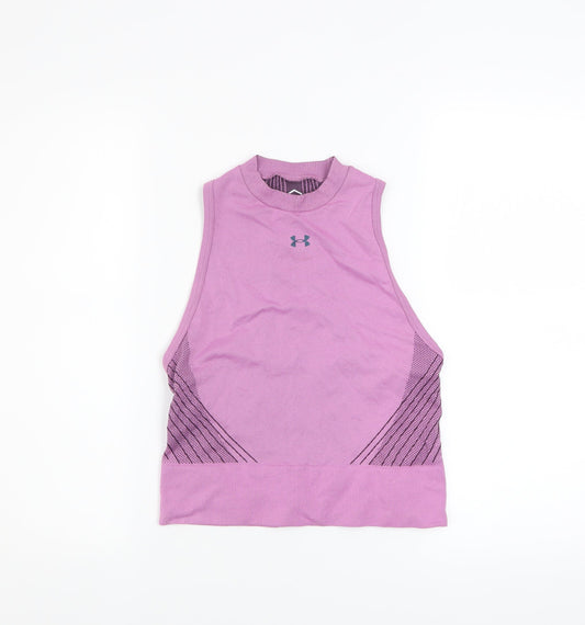Under Armour Women's Purple HeatGear Racerback Tank Top Size S