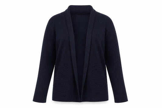 89th & Madison Women's Blue Knit Cardigan Size M Long Sleeve Open Front