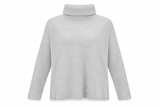 Warehouse Women’s Grey Roll Neck Knit Jumper Size 10
