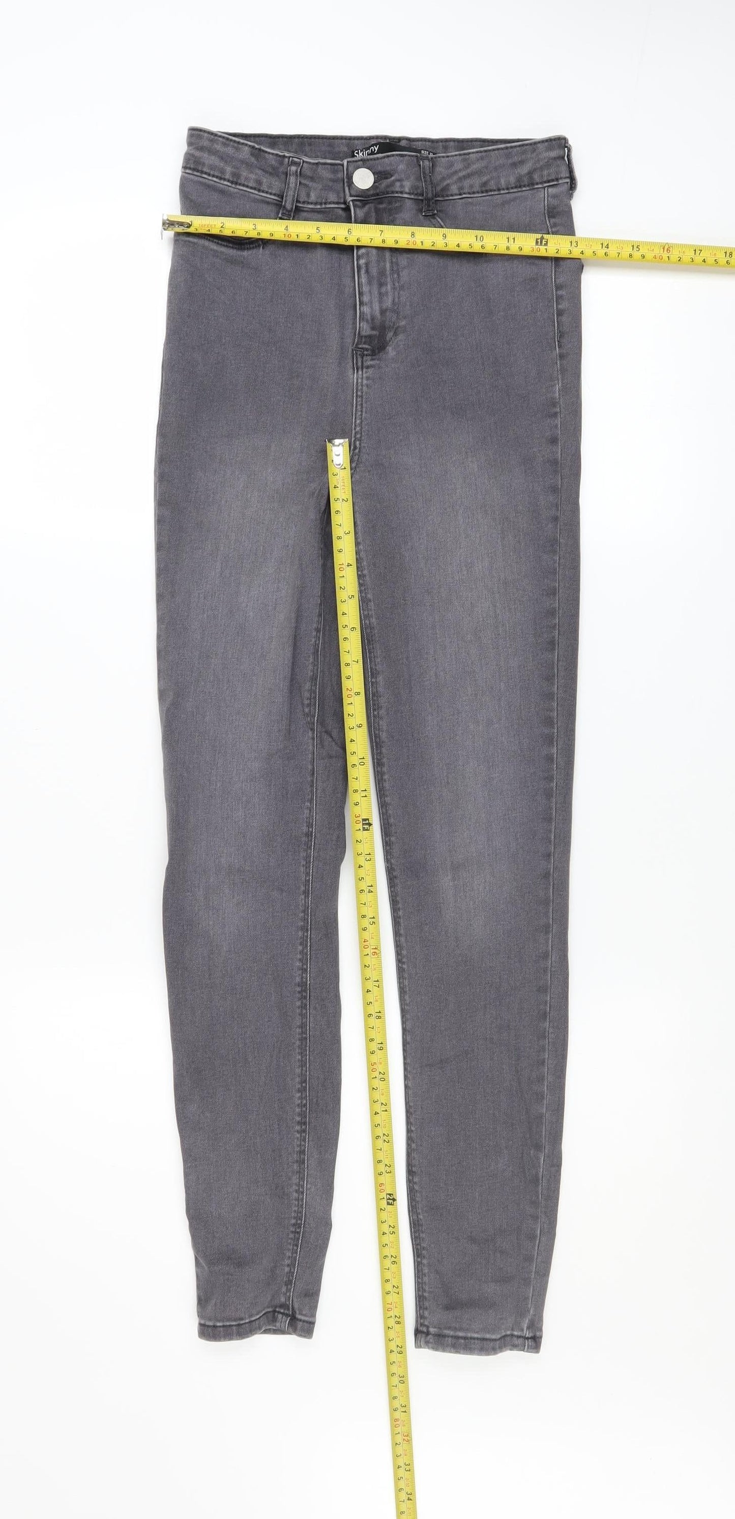 Dunnes Stores Women’s Grey Skinny Jeans Size 10 Regular Fit