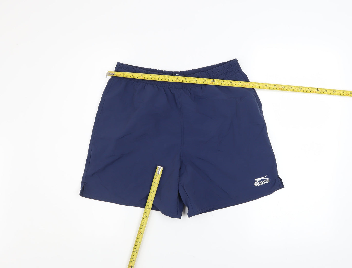 Slazenger Men's Navy Blue Athletic Shorts Size S Lightweight Nylon