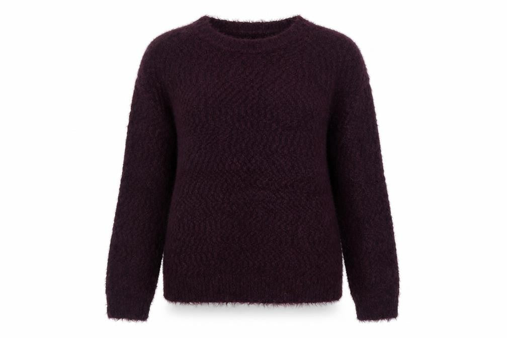 Marks & Spencer Women’s Purple Chunky Knit Pullover Jumper M