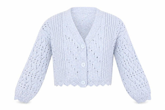 George Women's Blue V-Neck Knit Cardigan Size S (8-10)