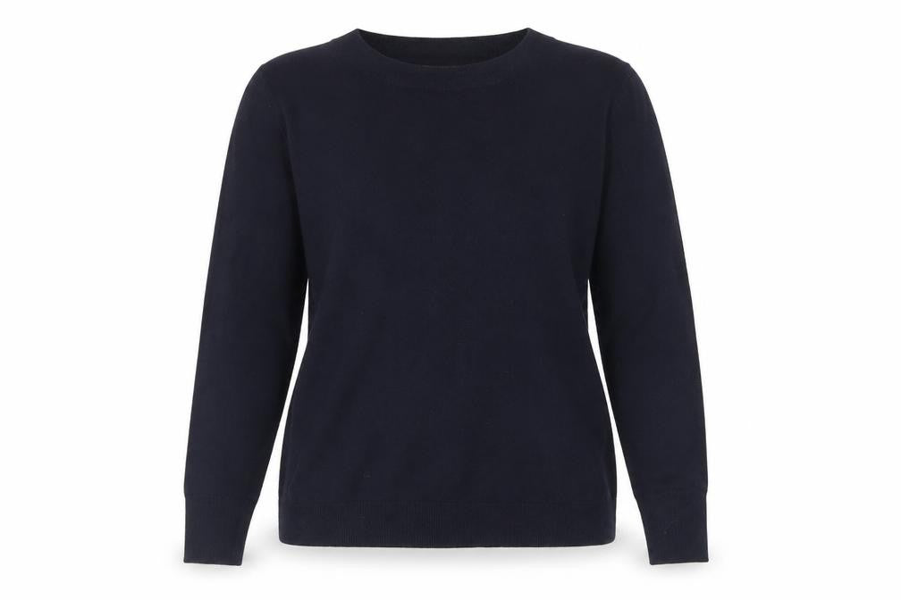 Principles Women's Black Crew Neck Long Sleeve Knit Jumper Size 16