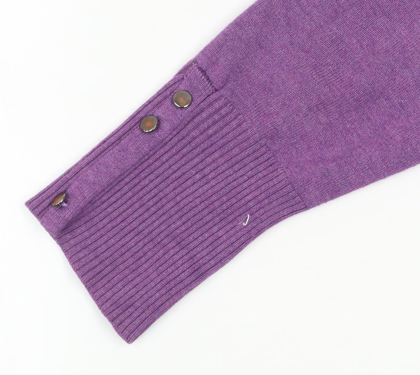 Micha Women’s Purple Mock Neck Knit Jumper XL Viscose Blend