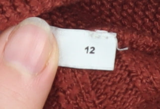 FW Bridge Womens Brown V-Neck Long Sleeve Cardigan Size 12