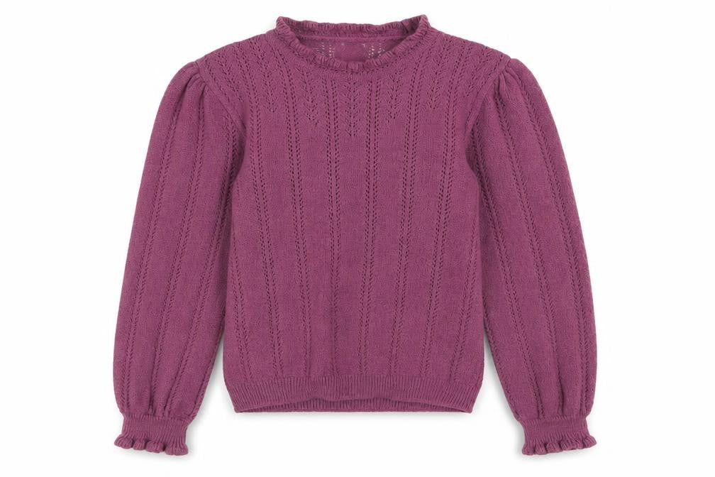 Next Girls Purple Acrylic Blend Long Sleeve Pullover Jumper 14 Years