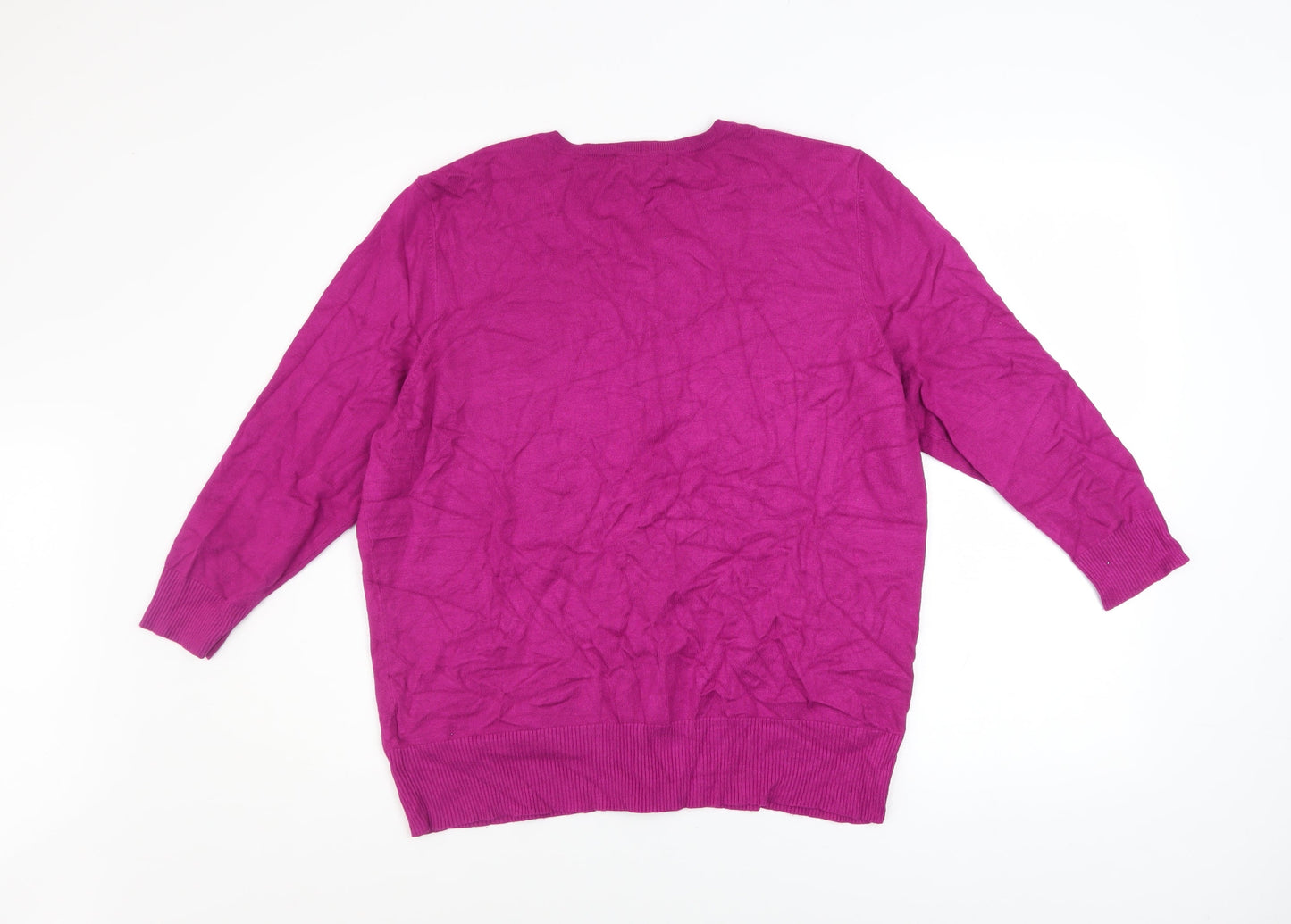 Debenhams Women's Purple Long Sleeve Cardigan Size 18