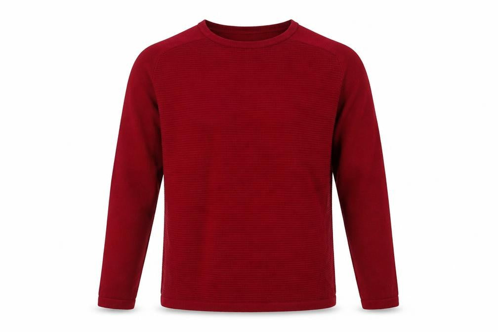 Red Herring Men's Red Cotton Crew Neck Jumper Size S