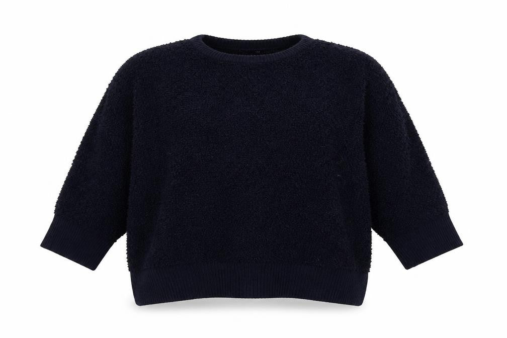 Marks & Spencer Women’s Blue Crew Neck Relaxed Fit Knit Jumper Size 18