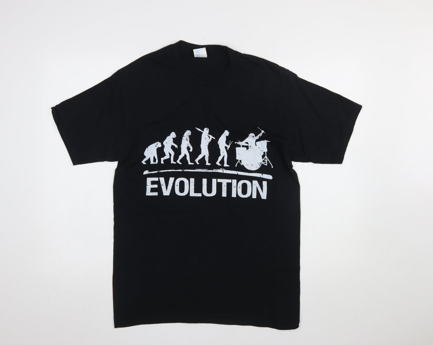 Port & Company Men's Black Evolution Graphic Music T-Shirt Medium