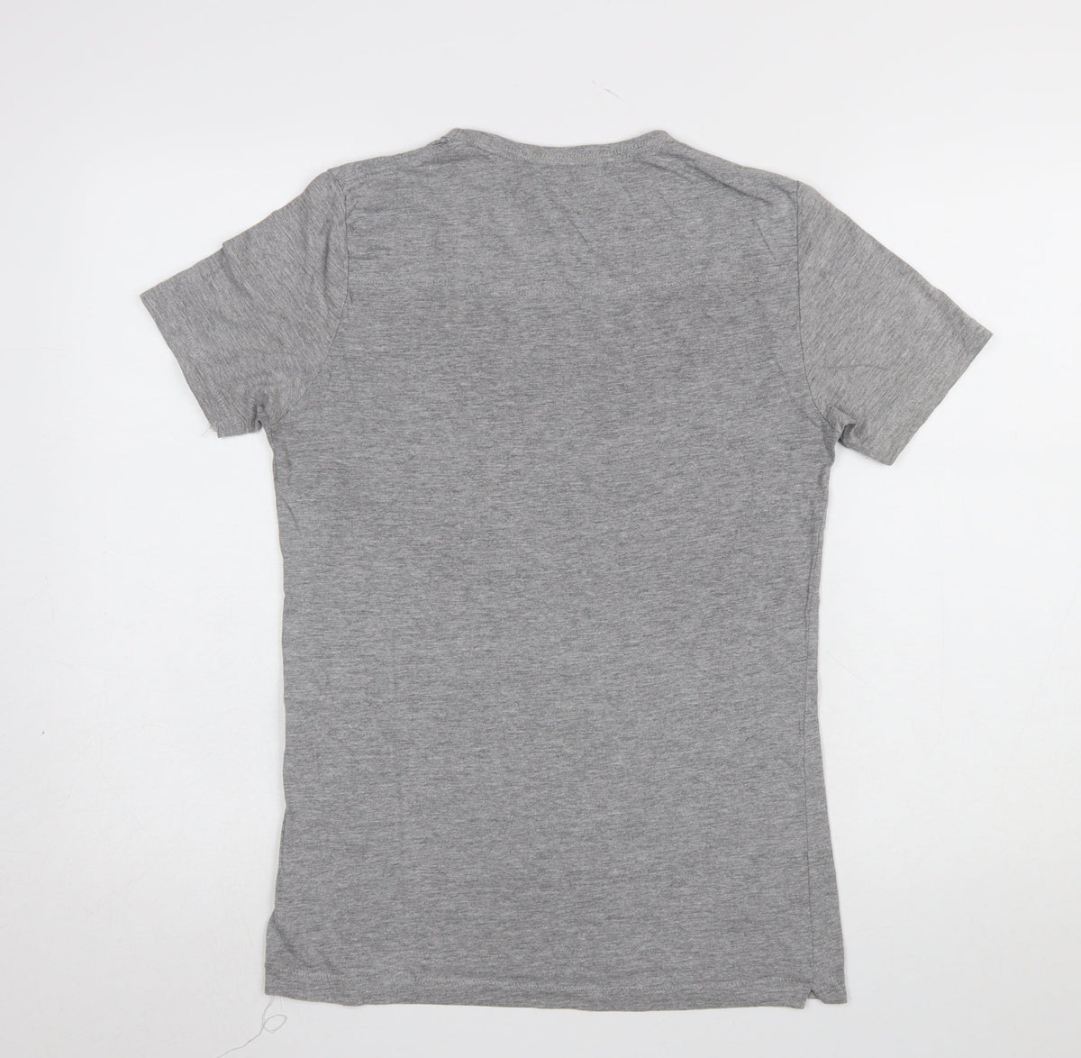 French Connection Men's Grey Slim Fit Crew Neck Short Sleeve T-Shirt S