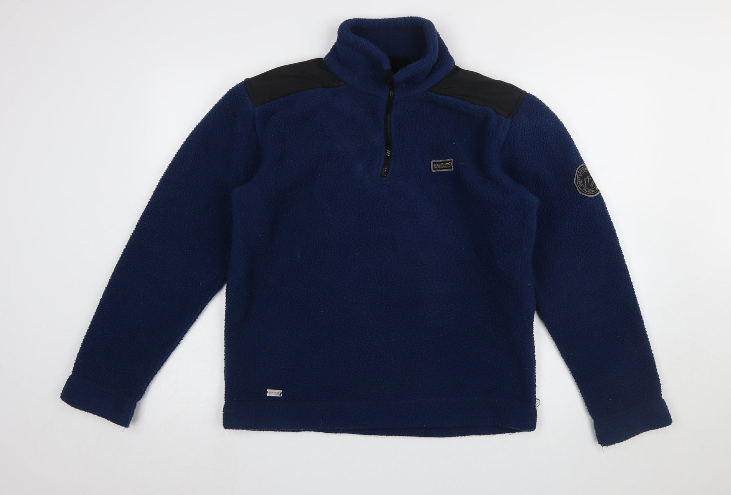 Regatta Men's Blue Fleece 1/4 Zip Pullover Sweatshirt L