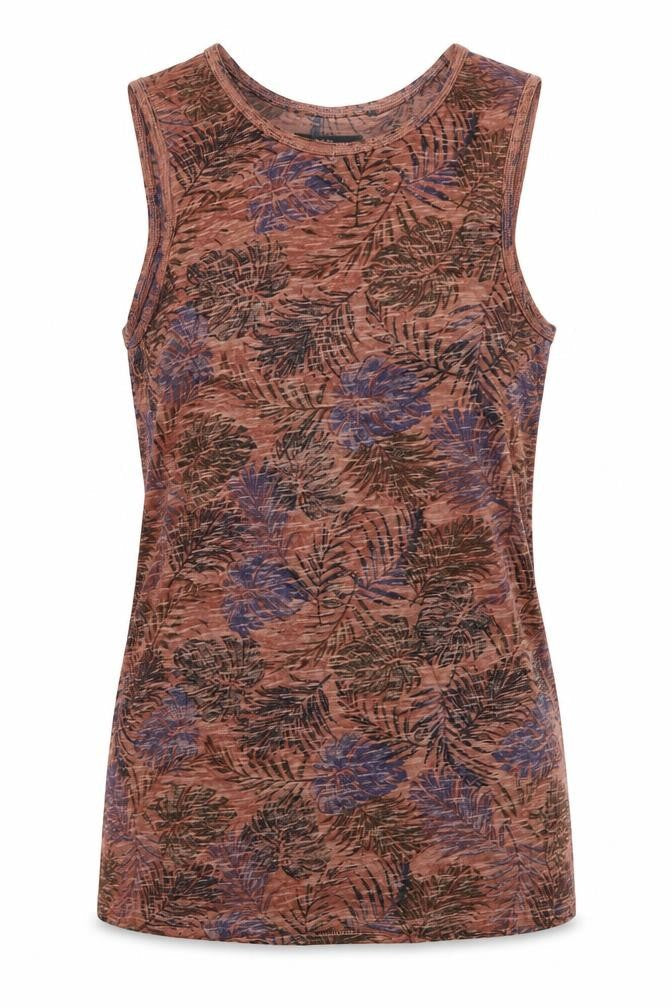 Jean Pascale Women's Multicoloured Floral Tank Top M Summer Casual