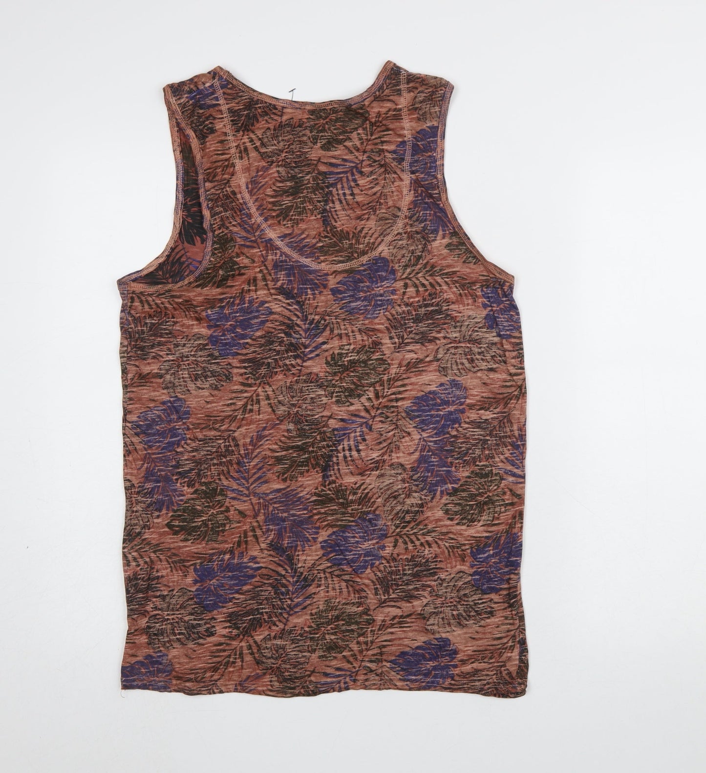 Jean Pascale Women's Multicoloured Floral Tank Top M Summer Casual