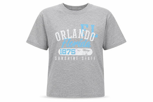 Yazbek Womens Grey Orlando Florida Graphic T-Shirt Size S