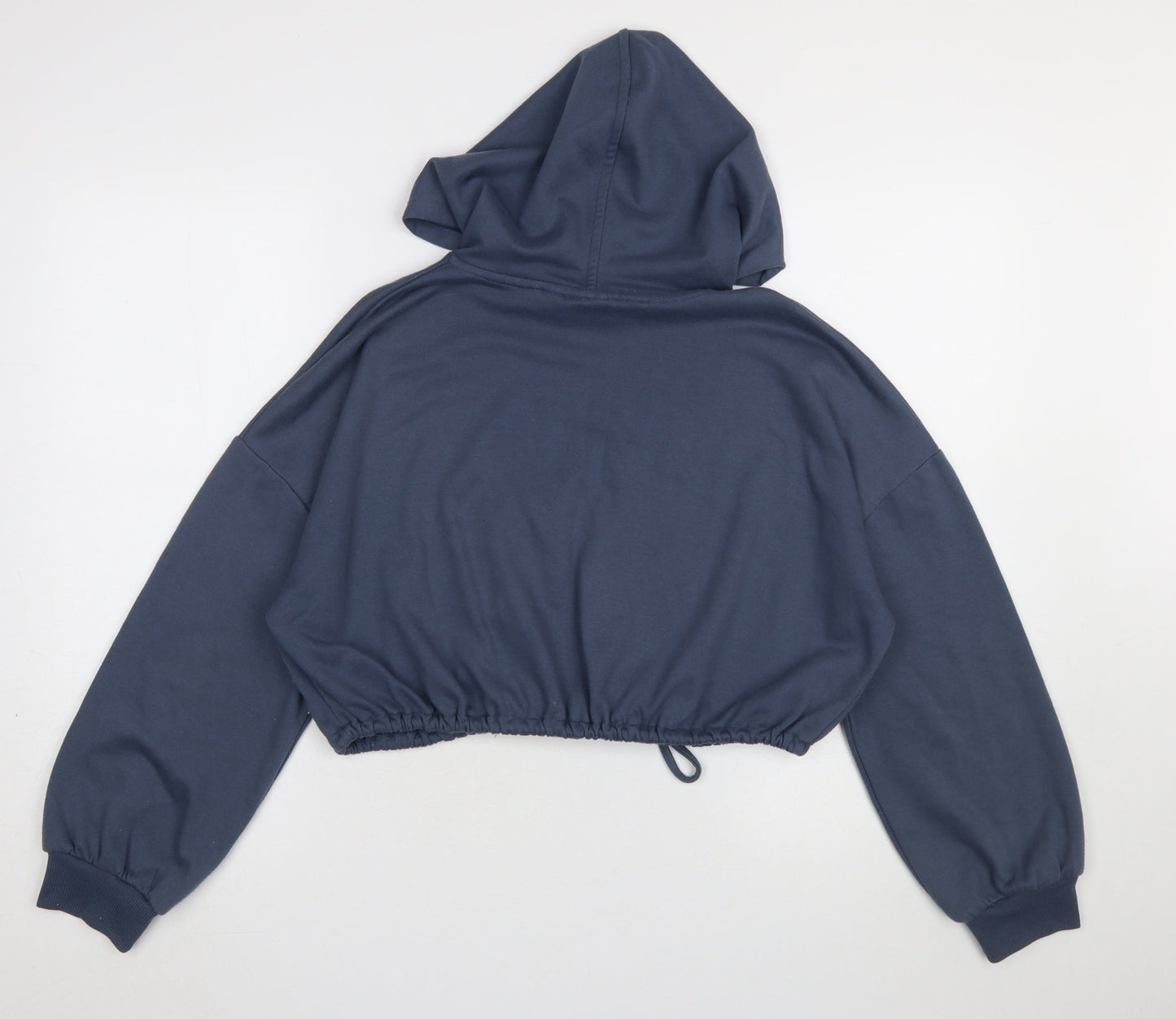 Pineapple Dance Studios Women's Blue Cropped Pullover Hoodie Size S