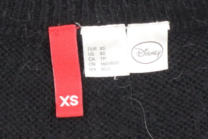 Preloved Disney Womens Black XS Mickey Mouse Knitted Pullover Jumper - Image 5