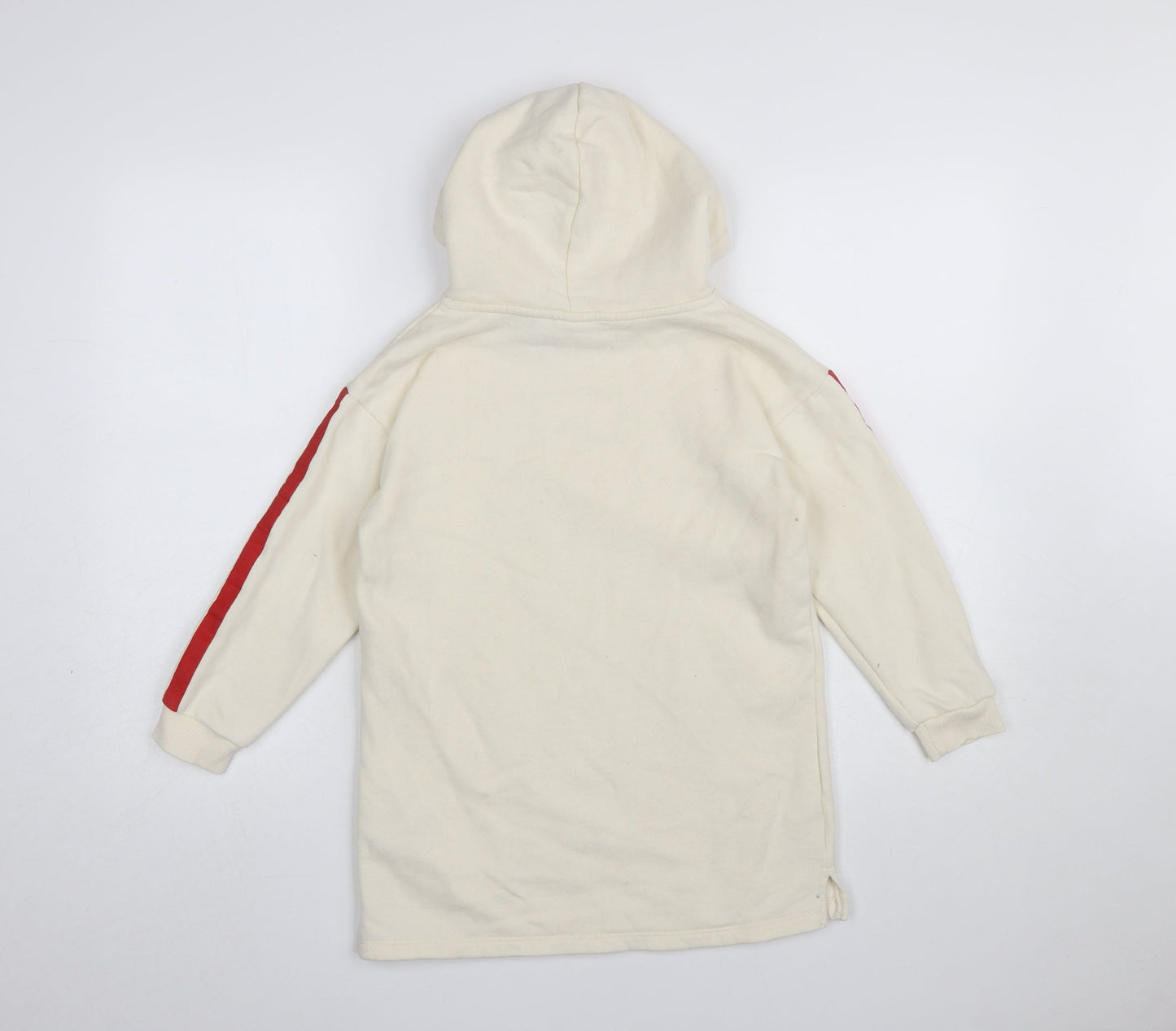 Zara Girls Ivory Snoopy Peanuts Pullover Hoodie 8 Years College Print