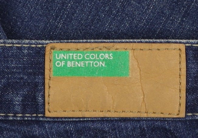 United Colors of Benetton Womens Blue Straight Jeans W26 L31
