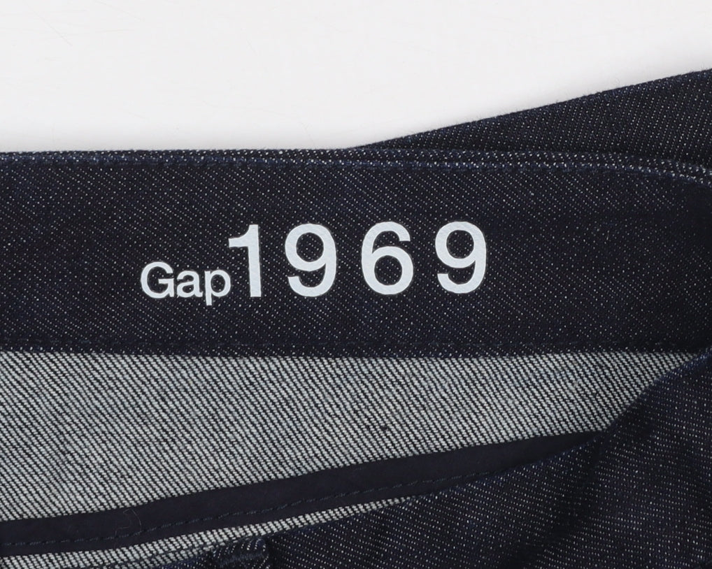 Gap Womens Blue Denim Pencil Skirt Size 10 Stretch Casual