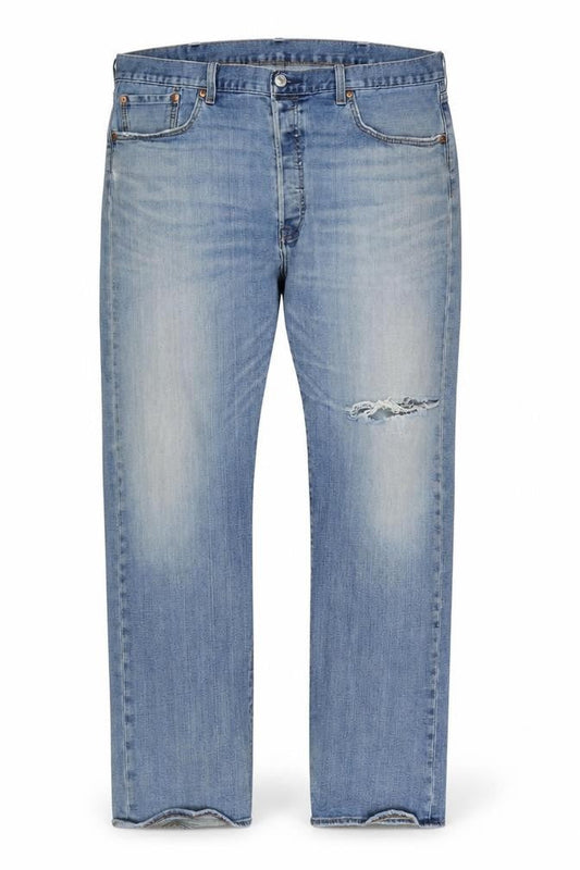 Levi’s Premium Men’s Blue Distressed Straight Jeans W38 L30