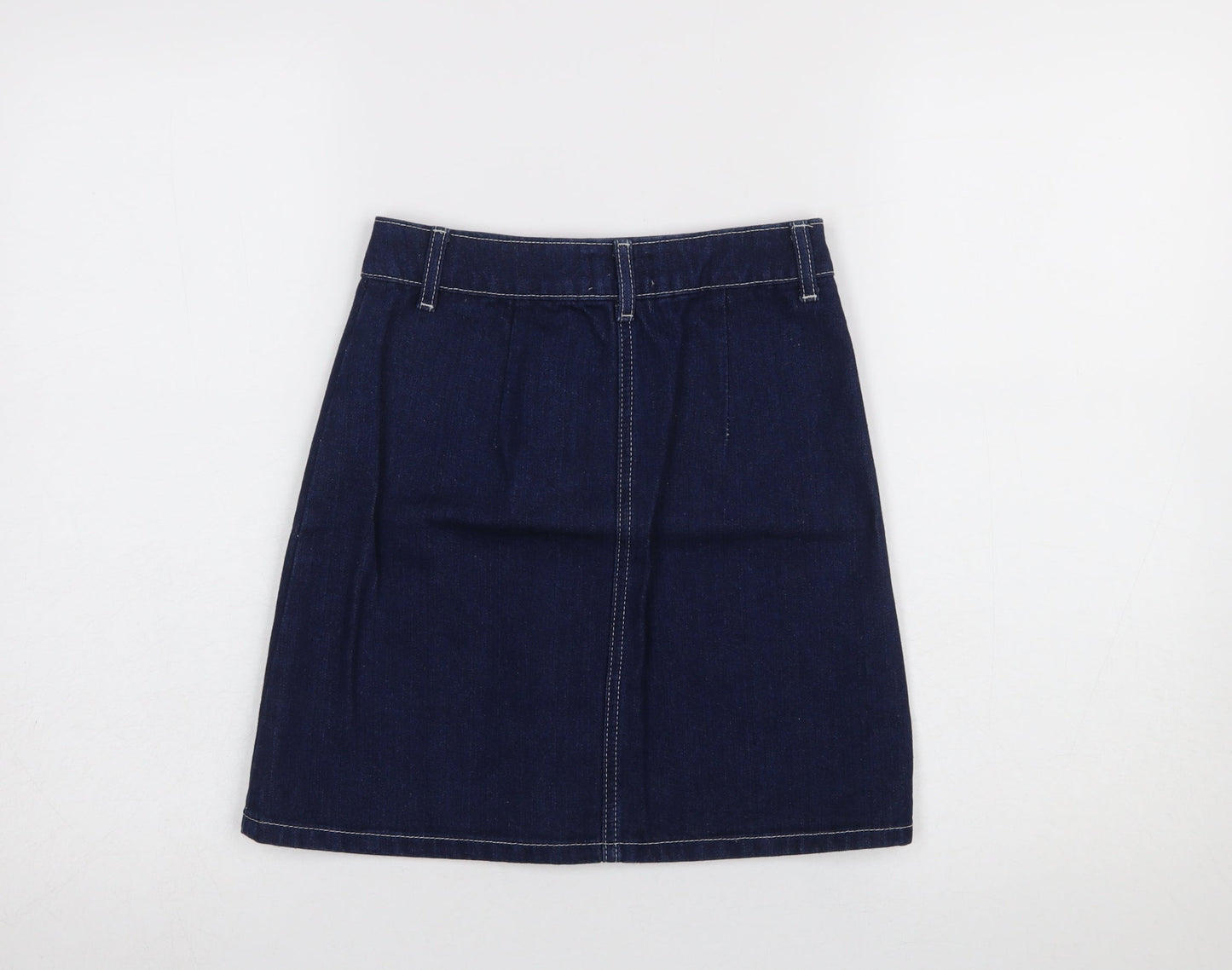 Miss Selfridge Women’s Blue Denim A-Line Mini Skirt UK 4