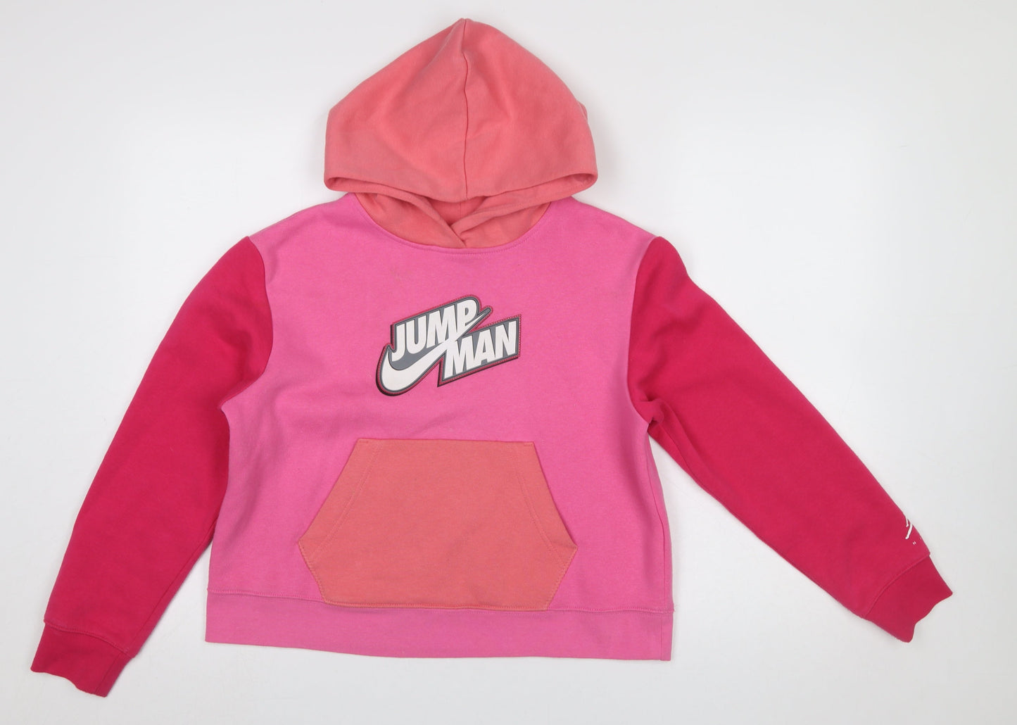 Jordan Girls Pink Jumpman Pullover Hoodie Sweatshirt XL 13-15 Years