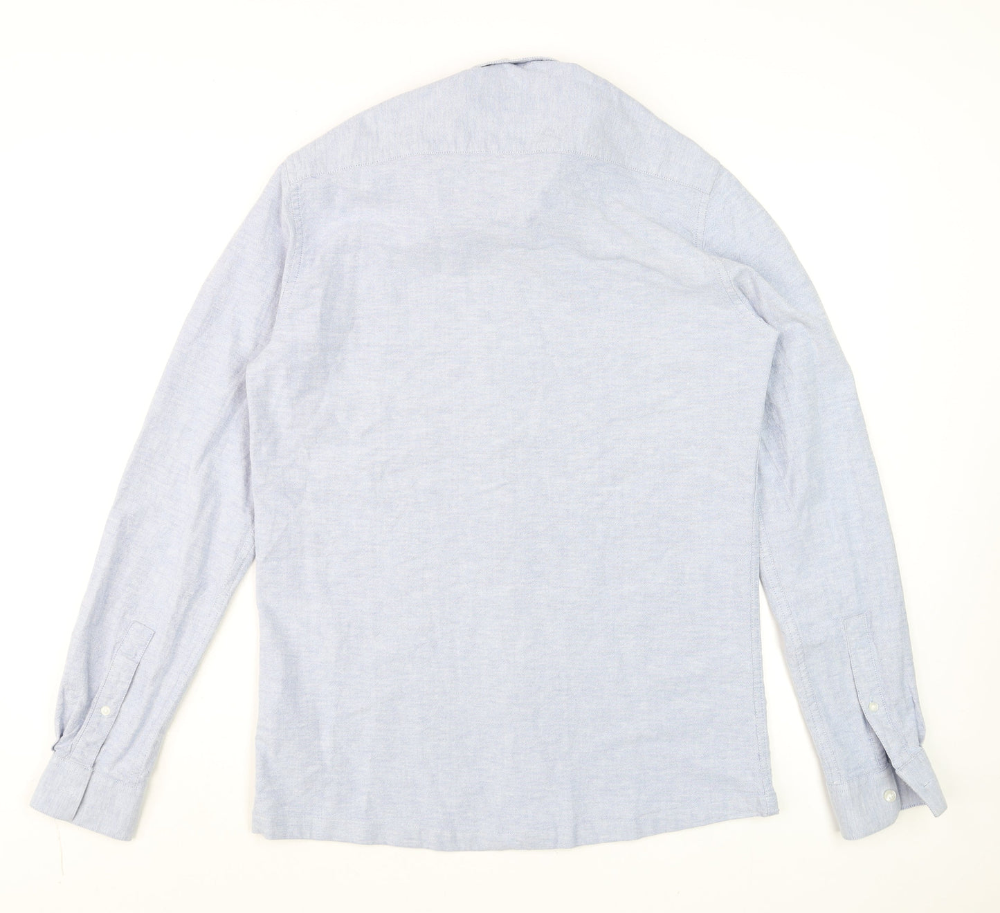 Firetrap Men's Blue Long Sleeve Button-Down Cotton Shirt Size M