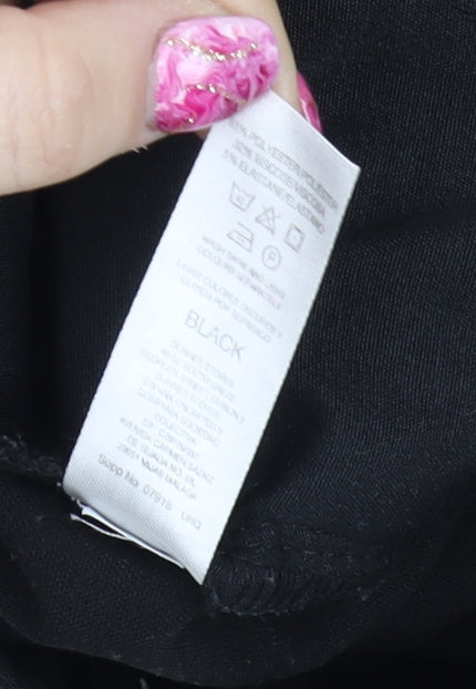 Savoir Women's Black Cropped Tapered Trousers Size 12